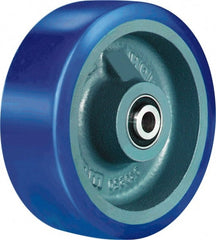 Hamilton - 6 Inch Diameter x 2 Inch Wide, Polyurethane on Cast Iron Caster Wheel - 1,300 Lb. Capacity, 2-1/2 Inch Hub Length, 3/4 Inch Axle Diameter, Tapered Roller Bearing - Exact Tooling