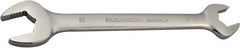 Paramount - 20mm x 22mm Standard Open End Wrench - 10" OAL, Double End, Full Polish Finish, 15° Head Angle - Exact Tooling
