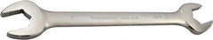 Paramount - 15/16" x 1" Standard Open End Wrench - 11-17/32" OAL, Double End, Full Polish Finish, 15° Head Angle - Exact Tooling