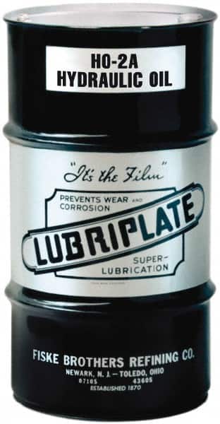 Lubriplate - 16 Gal Drum, Mineral Hydraulic Oil - SAE 30, ISO 100, 94.38 cSt at 40, 11 cSt at 100°C - Exact Tooling