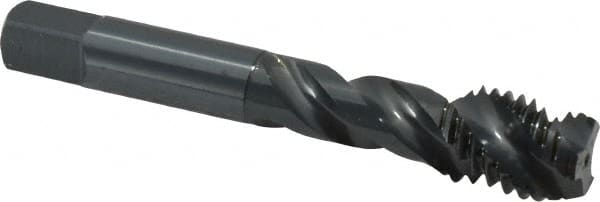 OSG - 5/8-11 UNC 3 Flute 2B Modified Bottoming Spiral Flute Tap - Vanadium High Speed Steel, Oxide Finish, 3-13/16" OAL, Right Hand Flute, Right Hand Thread, H5, Series 303 - Exact Tooling