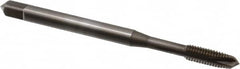 OSG - #10-32 UNF, 3 Flute, Nitride Finish, Vanadium High Speed Steel Spiral Point Tap - Plug Chamfer, Right Hand Thread, 2-3/8" OAL, 7/8" Thread Length, 0.194" Shank Diam, 2B Class of Fit, Series 11016 - Exact Tooling