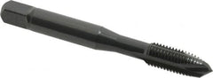 OSG - 5/16-24 UNF, 3 Flute, Oxide Finish, Vanadium High Speed Steel Spiral Point Tap - Plug Chamfer, Right Hand Thread, 2-23/32" OAL, 1-1/8" Thread Length, 0.318" Shank Diam, 2B Class of Fit, Series 300 - Exact Tooling