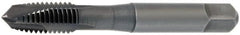 OSG - 1/4-20 UNC, 3 Flute, Oxide Finish, Vanadium High Speed Steel Spiral Point Tap - Plug Chamfer, Right Hand Thread, 2-1/2" OAL, 1" Thread Length, 0.255" Shank Diam, 2B Class of Fit, Series 300 - Exact Tooling