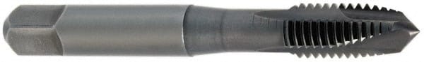 OSG - M14x2.00 Metric Coarse, 3 Flute, Oxide Finish, Vanadium High Speed Steel Spiral Point Tap - Plug Chamfer, Right Hand Thread, 3-19/32" OAL, 1-21/32" Thread Length, 0.429" Shank Diam, 6H Class of Fit, Series 342 - Exact Tooling