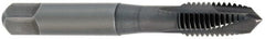 OSG - M8x1.00 Metric Fine, 3 Flute, Oxide Finish, Vanadium High Speed Steel Spiral Point Tap - Plug Chamfer, Right Hand Thread, 2-23/32" OAL, 1-1/8" Thread Length, 0.318" Shank Diam, Series 342 - Exact Tooling