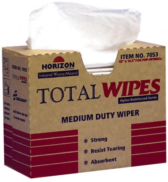 Ability One - Wipes; Type: Cleaning ; Sheet Length (Inch): 16-1/2 ; Sheet Width (Inch): 10 ; Sheets per Package: 150 - Exact Tooling