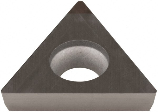 Sumitomo - NU-TPGA321 Grade BN350 PCBN Turning Insert - Uncoated, 60° Triangle, 3/8" Inscr Circle, 1/8" Thick, 1/64" Corner Radius - Exact Tooling