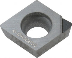 Sumitomo - NF-CPMX32.52 Grade DA2200 Polycrystalline Diamond (PCD) Turning Insert - Uncoated, 80° Diamond, 3/8" Inscr Circle, 5/32" Thick, 1/32" Corner Radius - Exact Tooling