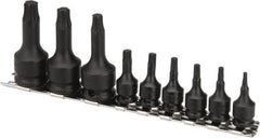 Paramount - 9 Piece 1/4 & 3/8" Drive Torx Bit Socket Set - T10 to T50 Torx - Exact Tooling