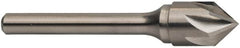 Keo - 1-1/4" Head Diam, 3/4" Shank Diam, 6 Flute 82° Solid Carbide Countersink - Bright Finish, 3-1/4" OAL, Single End - Exact Tooling