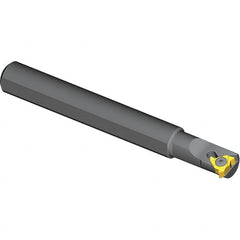 Vargus - Internal/External Thread, Left Hand Cut, 0.59" Shank Width x 0.56" Shank Height Indexable Threading Toolholder - 3.94" OAL, 2IL Insert Compatibility, OVR Toolholder, Series Miniature Round Shank - Exact Tooling