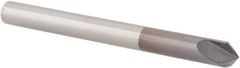 Value Collection - 90° Incl Angle, 1/8" Shank Diam, 1-1/2" OAL, 1/8" Cut Diam, Conical Engraving Cutter - 0.06" LOC, 2 Flutes, Right Hand Cut, Micrograin Solid Carbide, AlTiN Coated - Exact Tooling