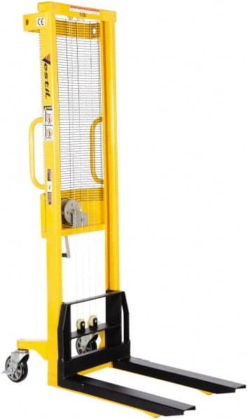 Vestil - 770 Lb Capacity, 59" Lift Height, Portable Workstation Manually Operated Lift - Exact Tooling