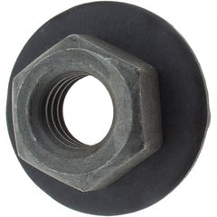 Value Collection - M6x1.00 Washer Hex Nut - 10mm Across Flats, Phosphate Finish - Exact Tooling