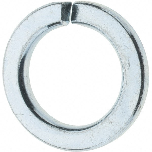 Value Collection - M30, 30.5mm ID, 48.2mm OD, 6mm Thick Split Lock Washer - Grade 8 Spring Steel, Zinc-Plated Finish, 30.5mm Min ID, 31.7mm Max ID, 48.2mm Max OD - Exact Tooling
