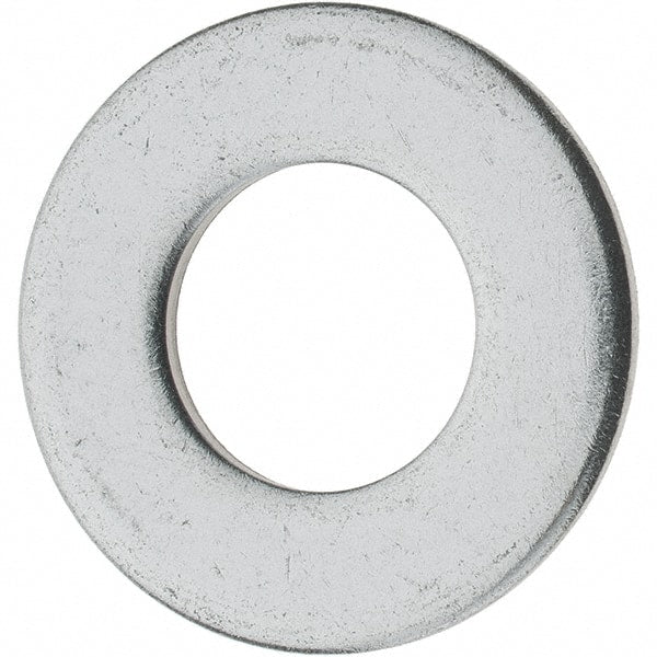 Value Collection - 1/2" Screw, Grade 18-8 Stainless Steel Standard Flat Washer - 17/32" ID x 1-1/16" OD, 0.095" Thick - Exact Tooling