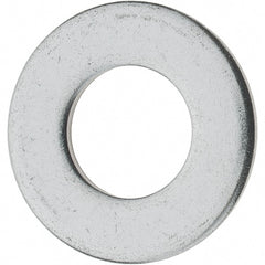 Value Collection - 1/2" Screw, Grade 18-8 Stainless Steel Standard Flat Washer - 17/32" ID x 1-1/16" OD, 0.095" Thick - Exact Tooling
