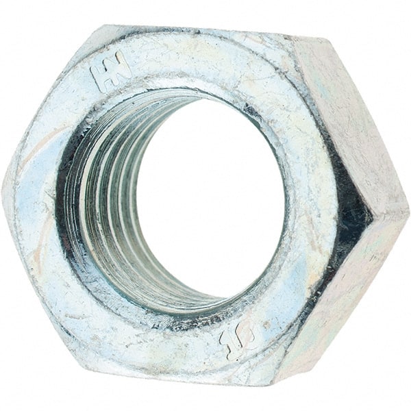 Value Collection - M16x2.00 Metric Coarse Steel Right Hand Hex Nut - 24mm Across Flats, 13mm High, Zinc-Plated Finish - Exact Tooling