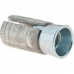 Value Collection - 5/8" Diam, 1" Drill, 2" OAL, 1-1/2" Min Embedment Drop-In Concrete Anchor - Steel (Cone)/Zamac Alloy (Body), Zinc-Plated Finish - Exact Tooling