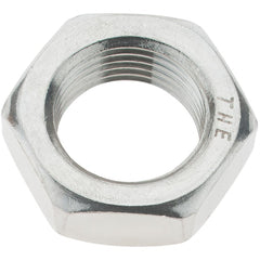 Value Collection - 3/4-16 UNC Stainless Steel Right Hand Hex Jam Nut - 1-1/8" Across Flats, 27/64" High - Exact Tooling