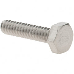 Value Collection - #6-32 UNC, 5/8" Length Under Head Hex Drive Machine Screw - Hex Head, Grade 18-8 Stainless Steel, Uncoated, Without Washer - Exact Tooling