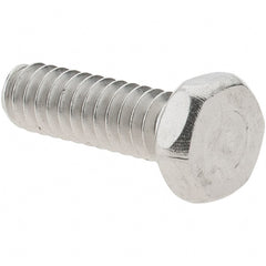 Value Collection - #10-24 UNC, 5/8" Length Under Head Hex Drive Machine Screw - Hex Head, Grade 18-8 Stainless Steel, Uncoated, Without Washer - Exact Tooling