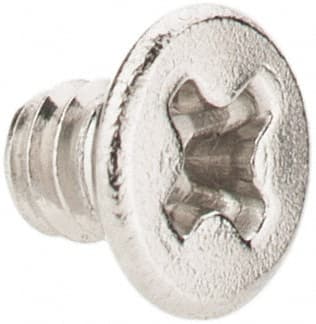 Value Collection - #2-56 UNC, 1/8" OAL Phillips Drive Machine Screw - Flat Head, Grade 18-8 Stainless Steel, Uncoated, Without Washer - Exact Tooling