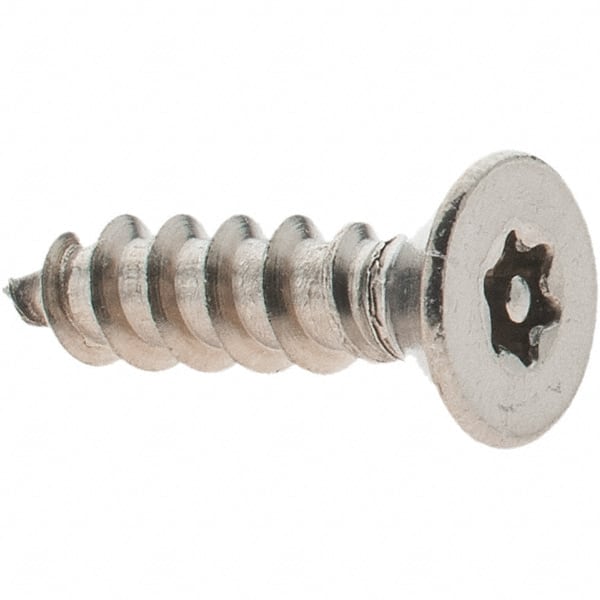 Value Collection - #10 Flat Head Torx Sheet Metal Screw - Stainless Steel, 3/4" OAL, Grade 18-8, T25 Drive - Exact Tooling
