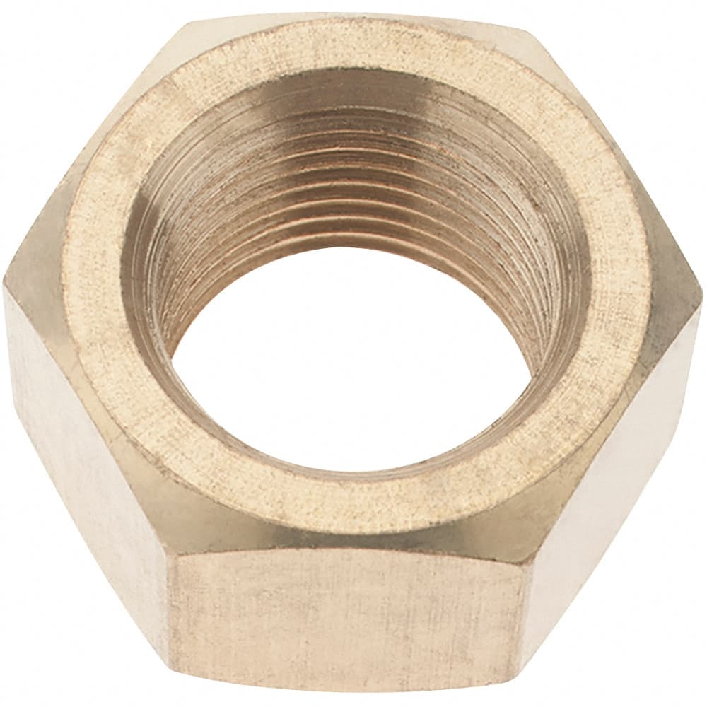 Value Collection - 3/4-18 UNF Brass Right Hand Hex Nut - 1-7/64" Across Flats, 41/64" High - Exact Tooling
