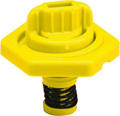 Trico - 4 Gal Capacity Polyethylene Oil Storage System - 7" Straight Spout, Yellow - Exact Tooling