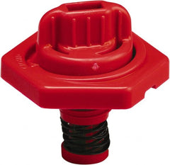 Trico - 4 Gal Capacity Polyethylene Oil Storage System - 7" Straight Spout, Red - Exact Tooling