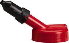 Trico - 4 Gal Capacity Polyethylene Oil Storage System - 1/2" Tip OD, 7" Straight Spout, Red - Exact Tooling
