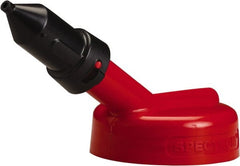 Trico - 4 Gal Capacity Polyethylene Oil Storage System - 1/4" Tip OD, 7" Straight Spout, Red - Exact Tooling