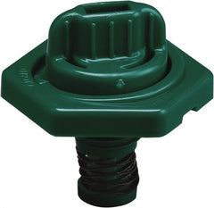 Trico - 4 Gal Capacity Polyethylene Oil Storage System - 7" Straight Spout, Dark Green - Exact Tooling