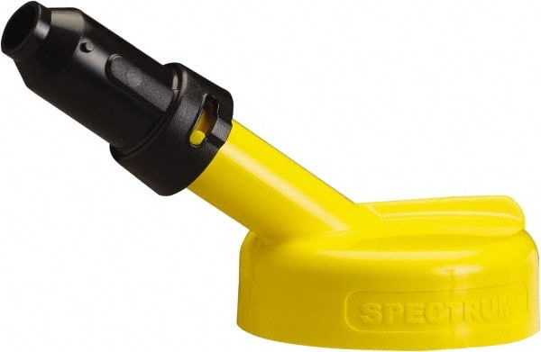 Trico - 4 Gal Capacity Polyethylene Oil Storage System - 1" Tip OD, 7" Straight Spout, Yellow - Exact Tooling
