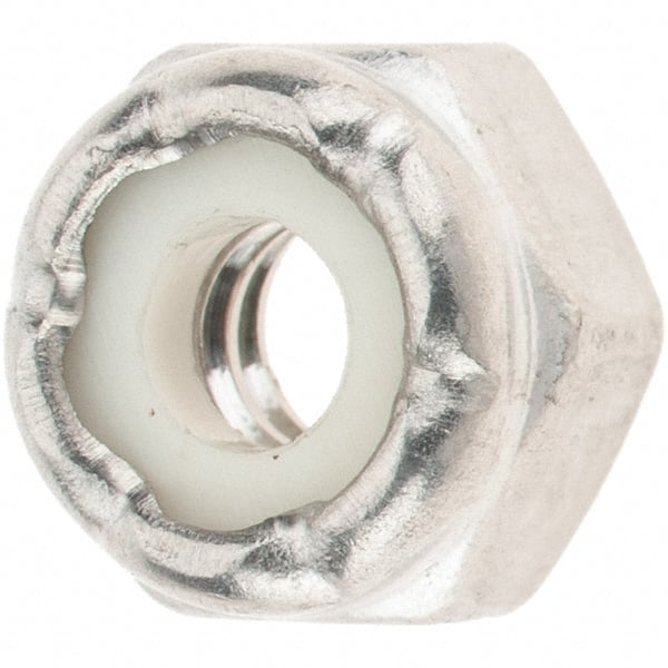 Value Collection - #10-24 UNC 316 Hex Lock Nut with Nylon Insert - 1/4" High - Exact Tooling