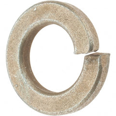 Value Collection - 9/16", 0.141" Thick Split Lock Washer - AISI 4037 Alloy Steel, Zinc Yellow Dichromate Finish, 0.564" Min ID, 0.574" Max ID, 0.965" Max OD - Exact Tooling