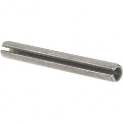 Value Collection - 7/32" Diam x 1-3/4" Long Slotted Spring Pin - Grade 1070-1090 Alloy Steel, Uncoated - Exact Tooling