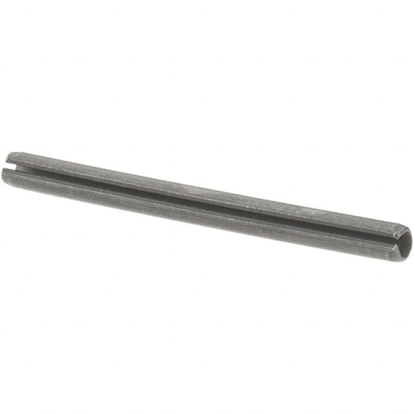 Value Collection - 5/64" Diam x 1" Long Slotted Spring Pin - Grade 1070-1090 Alloy Steel, Uncoated - Exact Tooling