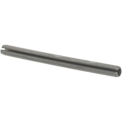 Value Collection - 5/64" Diam x 1" Long Slotted Spring Pin - Grade 1070-1090 Alloy Steel, Uncoated - Exact Tooling