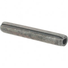 Value Collection - 3/16" Diam x 1-1/4" Long Coiled Spring Pin - Grade 1070-1090 Alloy Steel, Black Oxide Finish - Exact Tooling