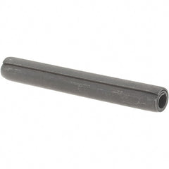 Value Collection - 7/32" Diam x 1-3/4" Long Coiled Spring Pin - Grade 1070-1090 Alloy Steel, Black Oxide Finish - Exact Tooling