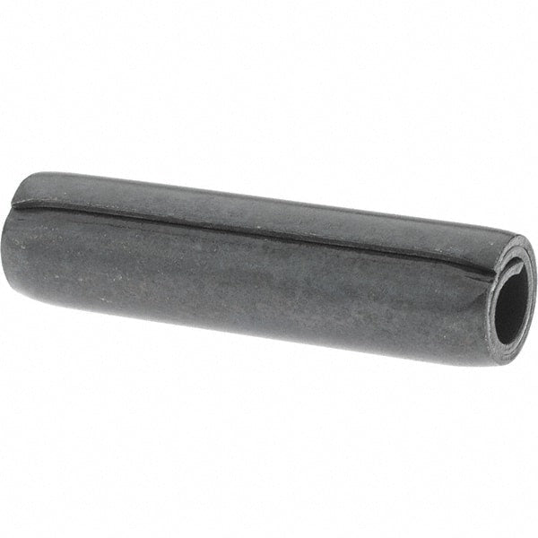 Value Collection - 5/16" Diam x 1-1/4" Long Coiled Spring Pin - Grade 1070-1090 Alloy Steel, Black Oxide Finish - Exact Tooling