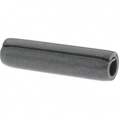 Value Collection - 5/16" Diam x 1-1/4" Long Coiled Spring Pin - Grade 1070-1090 Alloy Steel, Black Oxide Finish - Exact Tooling