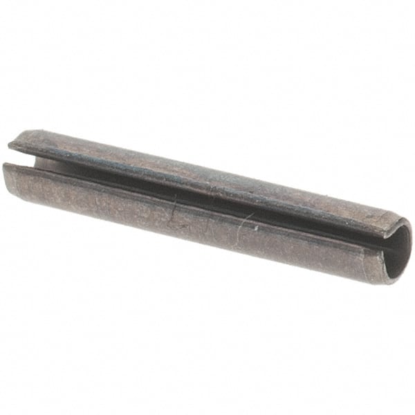 Value Collection - 1/16" Diam x 3/8" Long Slotted Spring Pin - Grade 1070-1090 Alloy Steel, Black Oxide Finish - Exact Tooling