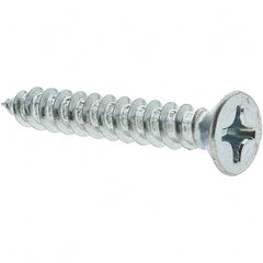 Value Collection - #12 Flat Head Phillips Sheet Metal Screw - Steel, 1-1/2" OAL, Grade 2 - Exact Tooling