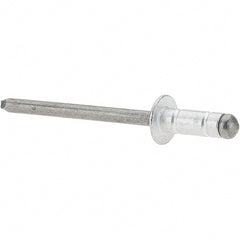 RivetKing - Dome Head Aluminum Multi Grip Blind Rivet - Steel Mandrel, 0.047" to 0.252" Grip, 0.415" Length Under Head, 5/32" Body Diam - Exact Tooling