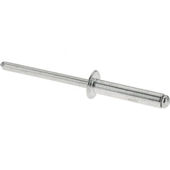 RivetKing - Size 6-12 Dome Head Aluminum Open End Blind Rivet - Aluminum Mandrel, 5/8" to 3/4" Grip, 3/16" Body Diam - Exact Tooling