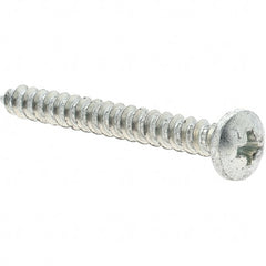 Value Collection - #10 Pan Head Phillips Sheet Metal Screw - Steel, 1-3/4" Length Under Head, Grade 2 - Exact Tooling